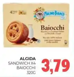 Eté Algida sandwich x4 baiocchi offerta