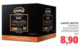 Eté Caffe' motta capsule dolcegusto espresso bar x40 offerta