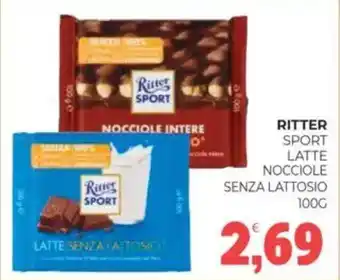 Eté Ritter sport latte nocciole senza lattosio offerta