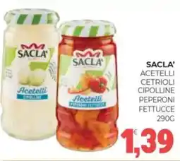 Eté Sacla' acetelli cetrioli cipolline peperoni fettucce offerta