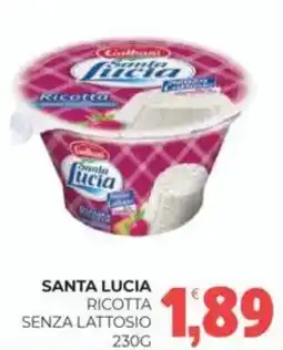 Eté Santa lucia ricotta senza lattosio offerta