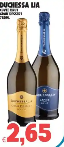 Eté Duchessa lia cuvee brut gran dessert offerta