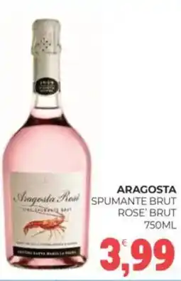 Eté Aragosta spumante brut rose' brut offerta