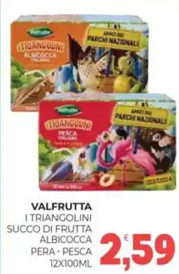 Eté Valfrutta itriangolini succo di frutta albicocca pera - pesca offerta