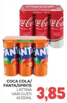 Eté Coca cola/ fanta/sprite lattina vari gusti offerta
