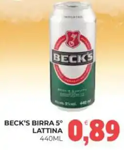 Eté Beck's birra 5º lattina offerta