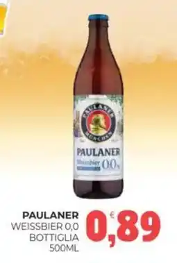 Eté Paulaner weissbier 0,0 bottiglia offerta