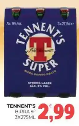 Eté Tennent's birra 9° offerta