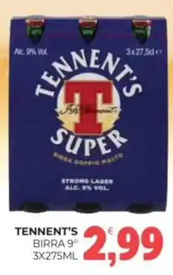 Eté Tennent's birra 9° offerta