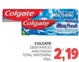 Eté Colgate dentifricio max fresh total whitening offerta