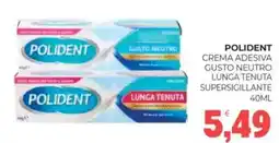 Eté Polident crema adesiva gusto neutro lunga tenuta supersigillante offerta