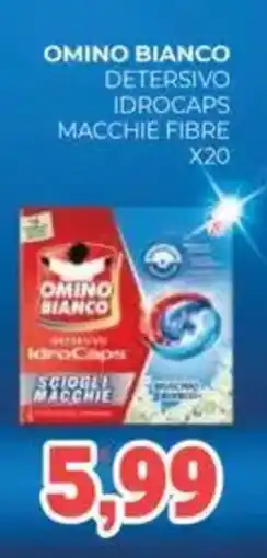 Eté Omino bianco detersivo idrocaps macchie fibre x20 offerta