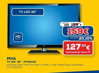 Euronics Tv led 32'' - mt32a02 offerta