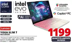 Comet Lenovo YOGA SLIM 7 NOTEBOOK offerta
