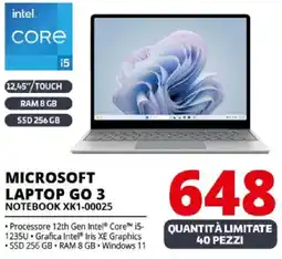 Comet MICROSOFT LAPTOP GO 3 NOTEBOOK XK1-00025 offerta