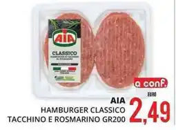 Mazzeo Giocattoli Aia hamburger classico tacchino e rosmarino offerta