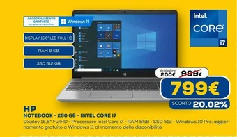 250 g8 computer portatile 39,6 cm (15.6") full hd intel® core™ i7 di decima generazione 8 gb ddr4-sdram 512 gb ssd wi-fi 6 (8
