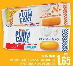 Mazzeo Giocattoli Kinder plum cake classico/carota e mandorda T6 offerta