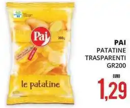Mazzeo Giocattoli Pai patatine trasparenti offerta