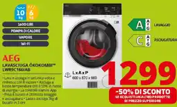 Comet AEG LAVASCIUGA ÖKOKOMBI LWR9C1661AB offerta