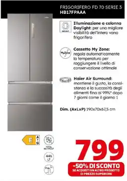 Comet Haier FRIGORIFERO FD 70 SERIE 3 HB17FPAAA offerta