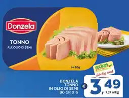 Extra Supermercati Donzela τοννο in olio di semi offerta