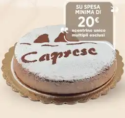 Extra Supermercati Torta caprese al cioccolato al pz offerta