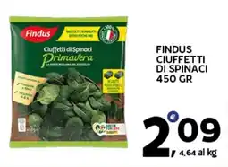 Extra Supermercati Findus ciuffetti di spinaci offerta