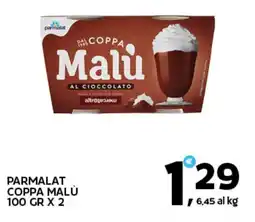 Extra Supermercati Parmalat coppa malu offerta