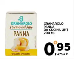 Extra Supermercati Granarolo panna da cucina UHT offerta