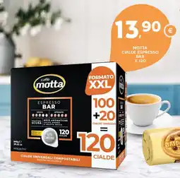 Extra Supermercati Motta cialde espresso bar x 120 offerta