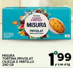Extra Supermercati Misura tortina privolat ciliegia e mirtillo offerta