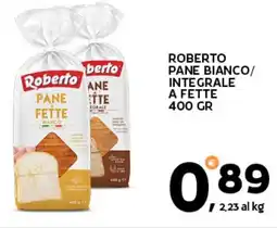 Extra Supermercati Roberto pane bianco/ integrale a fette offerta