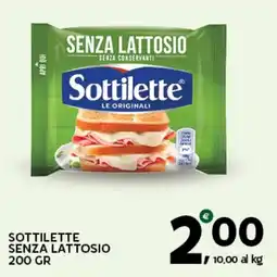 Extra Supermercati Sottilette senza lattosio offerta