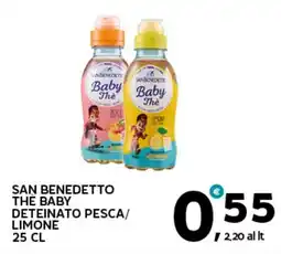 Extra Supermercati San benedetto the baby deteinato pesca/ limone offerta