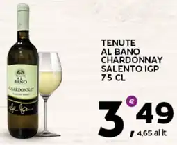 Extra Supermercati Tenute al bano chardonnay salento IGP offerta