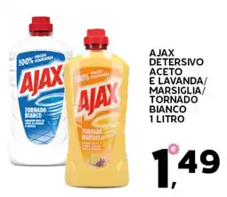 Extra Supermercati Ajax detersivo aceto e lavanda/ marsiglia/ tornado bianco offerta