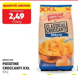 ALDI Snack fun patatine croccanti XXL offerta