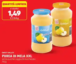 ALDI Sweet valley purea di mela XXL offerta