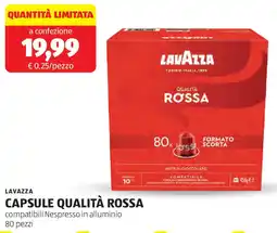 ALDI Lavazza capsule qualità rossa offerta