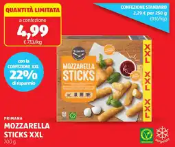 ALDI Primana mozzarella sticks XXL offerta