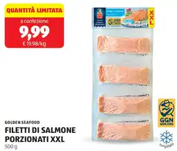 ALDI Golden seafood filetti di salmone porzionati XXL offerta