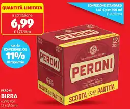 ALDI Peroni birra offerta