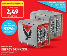 ALDI Flying power energy drink XXL offerta