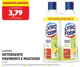 ALDI Lyso form detergente pavimenti e multiuso offerta