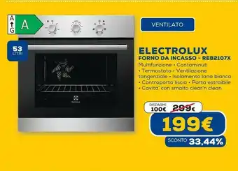 Euronics Forno da incasso reb2107x offerta