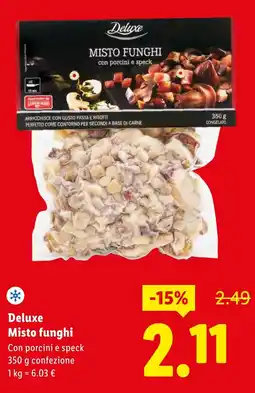 Lidl Deluxe Misto funghi offerta