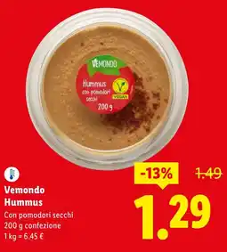 Lidl Vemondo Hummus offerta