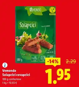 Lidl Vemondo Soiapcici cevapcici offerta
