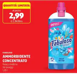 ALDI Fabuloso ammorbidente concentrato offerta